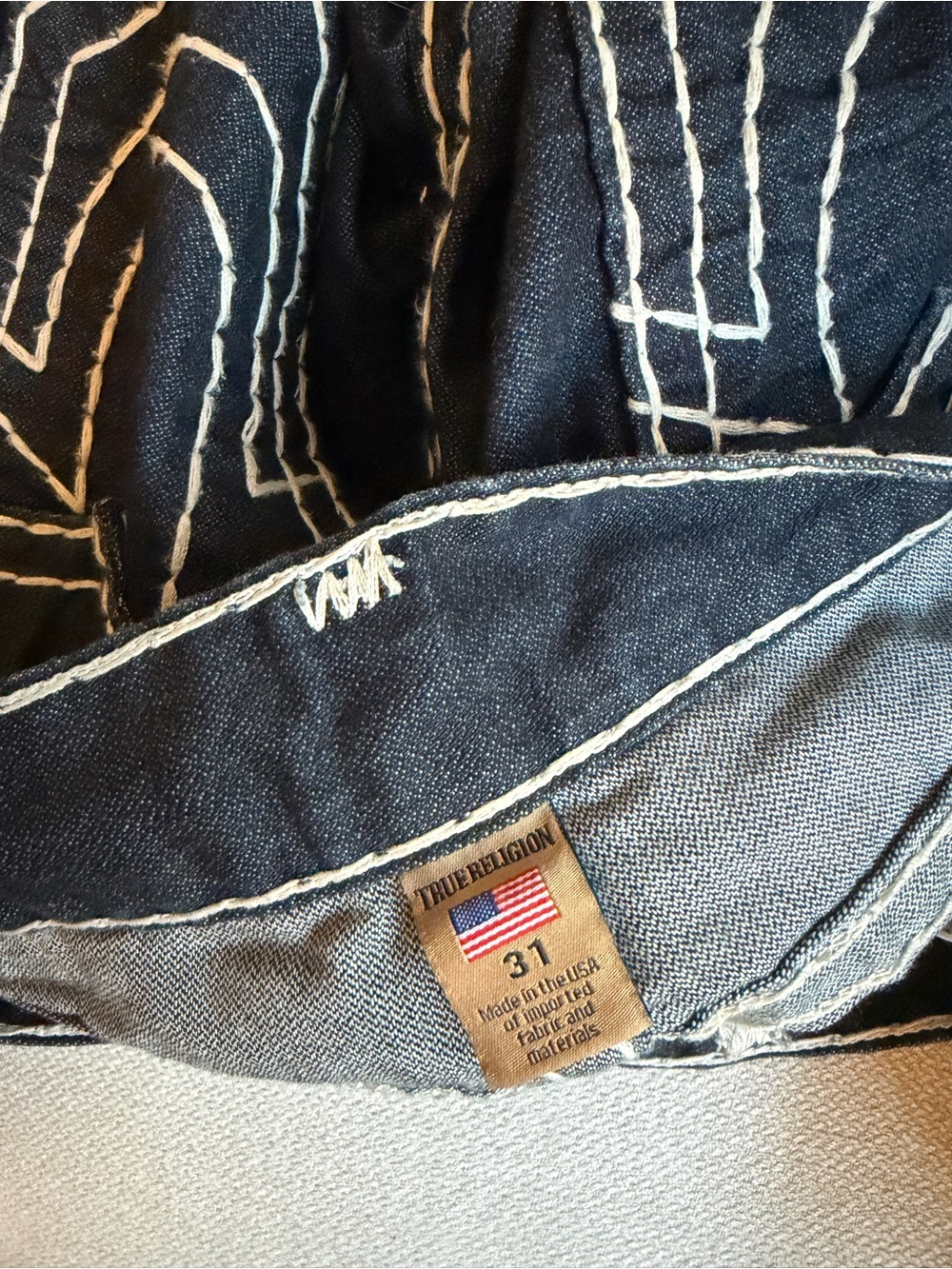 True Religion Men's Dark Ricky W/ Flaps - Picture 4 of 9